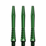 Mission Atom13 Aluminium Shafts - Anodised Metal Stems - Green