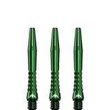 Mission Atom13 Aluminium Shafts - Anodised Metal Stems - Green