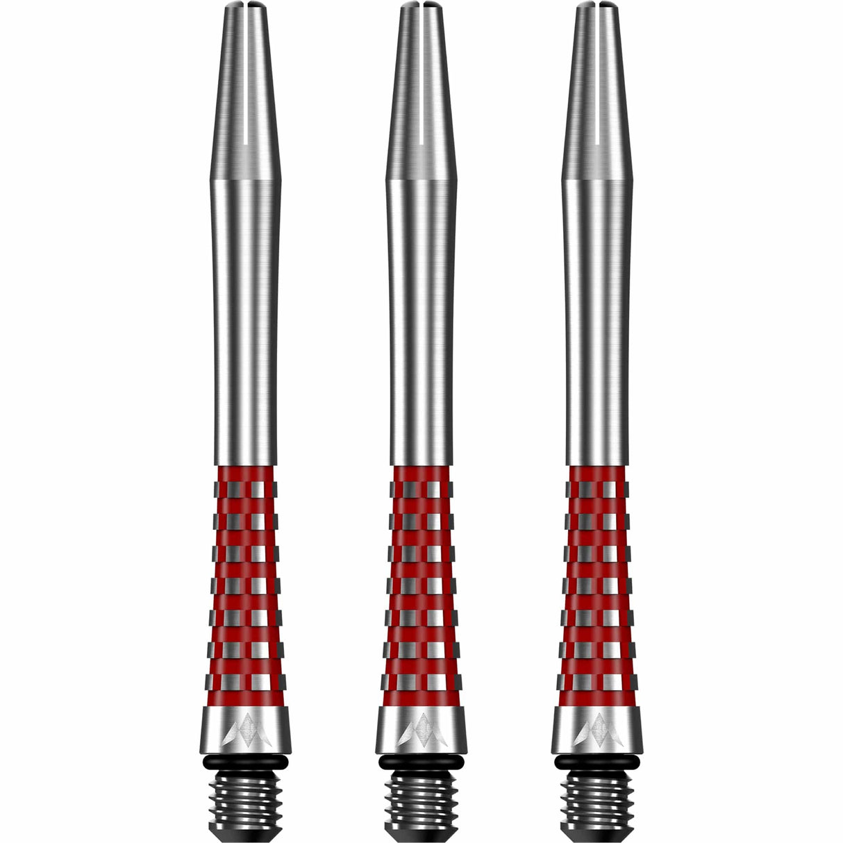 Mission Atom13 Aluminium Shafts - Natural Metal Stems - Red