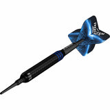 Mission Josh Rock Darts - Soft Tip - Brass - Black & Blue 18g