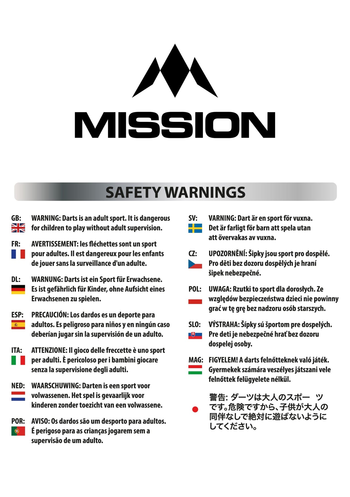 Mission F-Protect Flug Protektoren - Expert - Pack 3