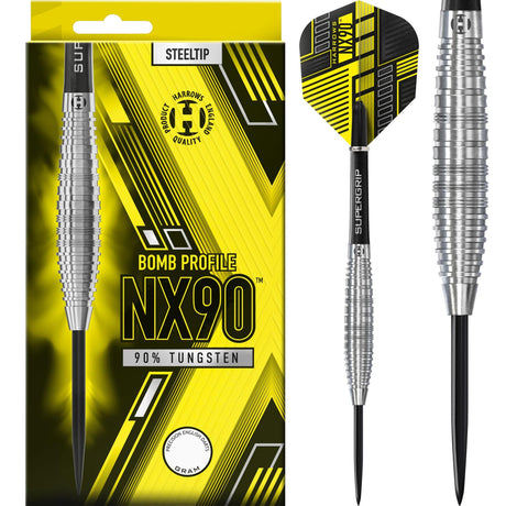 Harrows NX90 Darts - Steel Tip - 90% Tungsten - Bomb