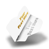 Personalised Flights - Hot Foil - 5 Sets - Poly Plain - Std - White