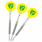 Norwich City FC - Official Licensed - The Canaries - Steel Tip Darts - Tungsten - 24g