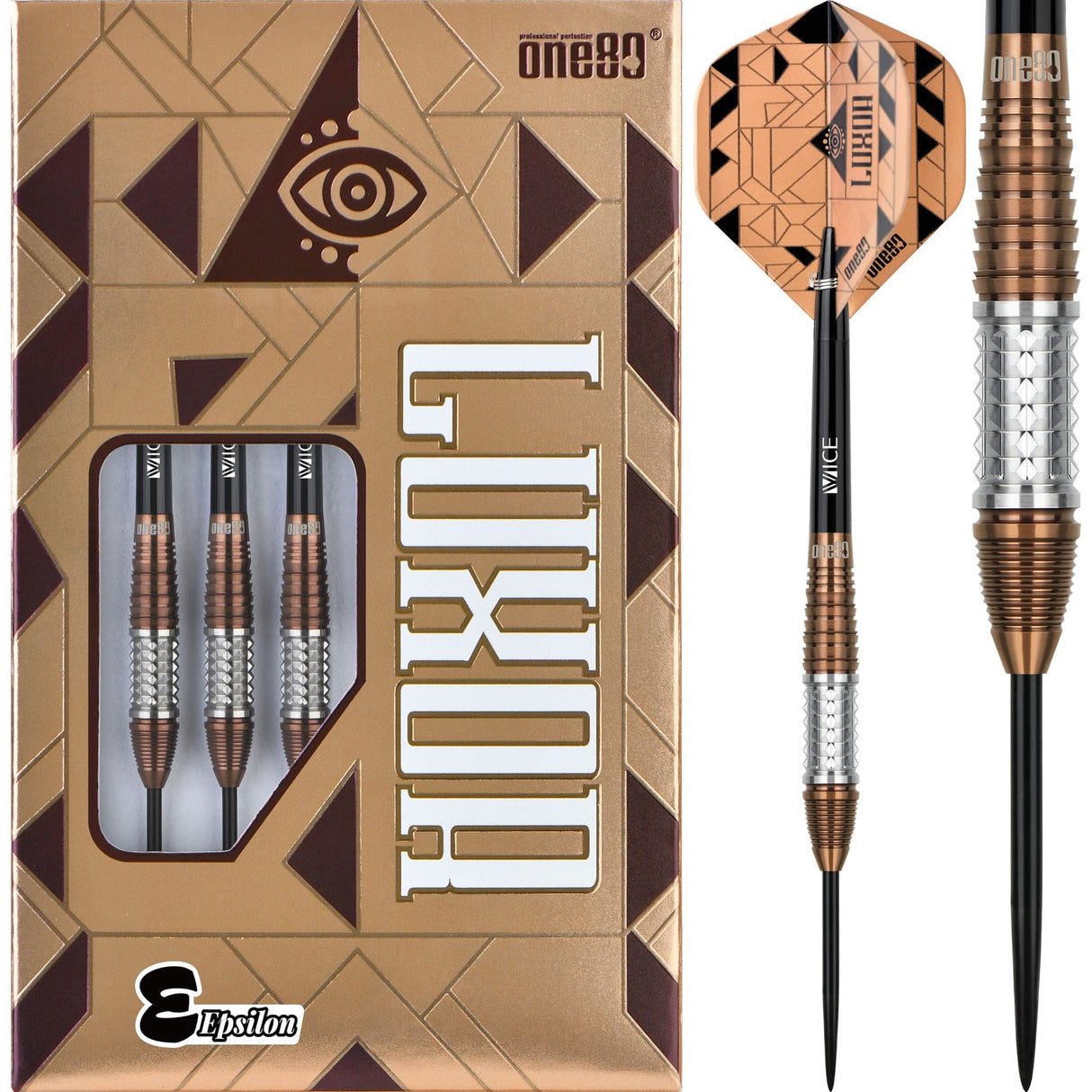 One80 Luxor Darts - Steel Tip - 90% Tungsten - Epsilon