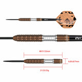 One80 Luxor Darts - Steel Tip - 90% Tungsten - Zeta