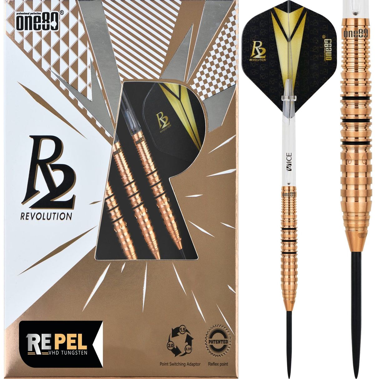 One80 R2 Interchange Darts - Steel Tip - Re-pel