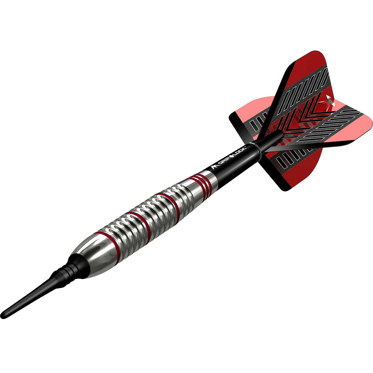 Mission Rogue Darts - Soft Tip - Brass - Silver & Red Coated