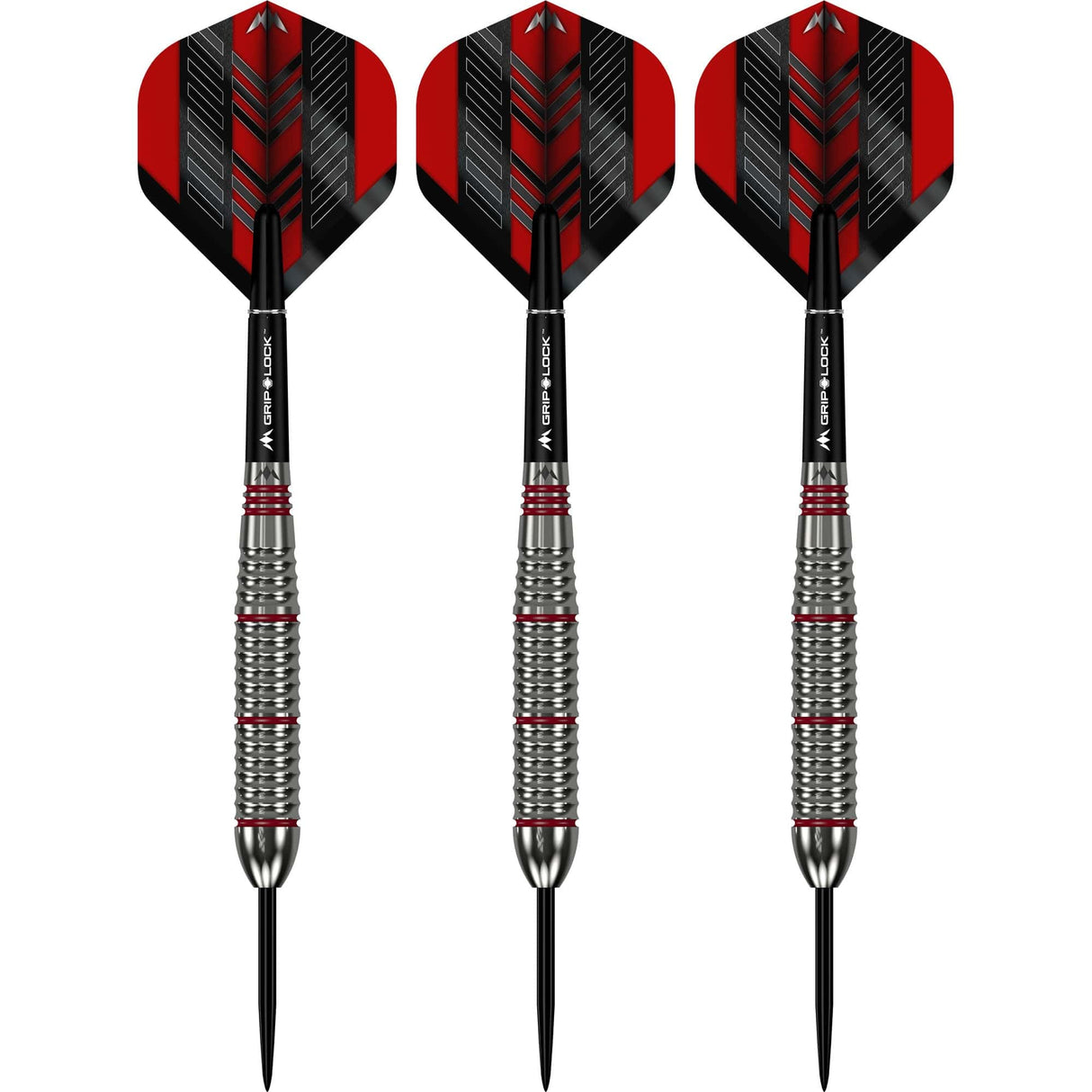 Mission Rogue Darts - Steel Tip - Brass - Silver & Red Coated