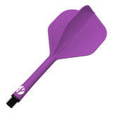 Shot Flight Deck - One Piece Dart Flight and Shaft System - Purple