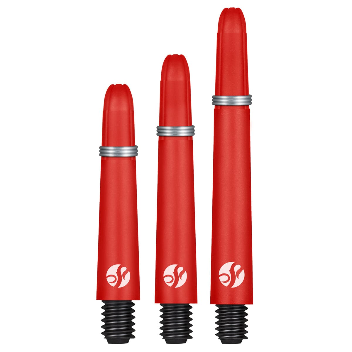 Shot Koi Carbon Dart Shafts - with Springs - Red