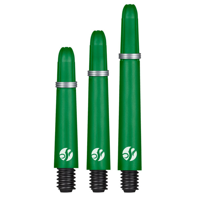 Shot Koi Carbon Dart Shafts - with Springs - Green