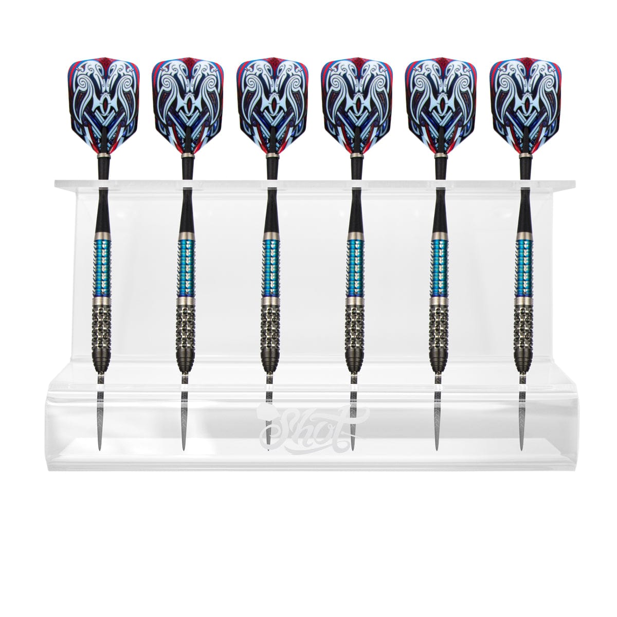 Shot Acrylic Darts Display Stand - holds 2 sets