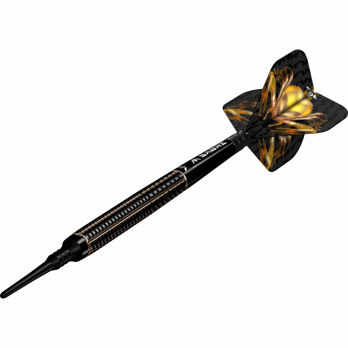 Mission Scorpion Darts - Soft Tip - 90% Tungsten - Black & Gold Electro