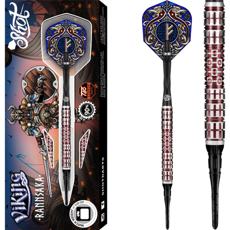 Shot Viking Darts - Soft Tip - 90% Tungsten - Rannsaka 18g