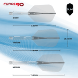 Mission Force 90 - New Moulded Flight & Shaft System - Clear - Slim