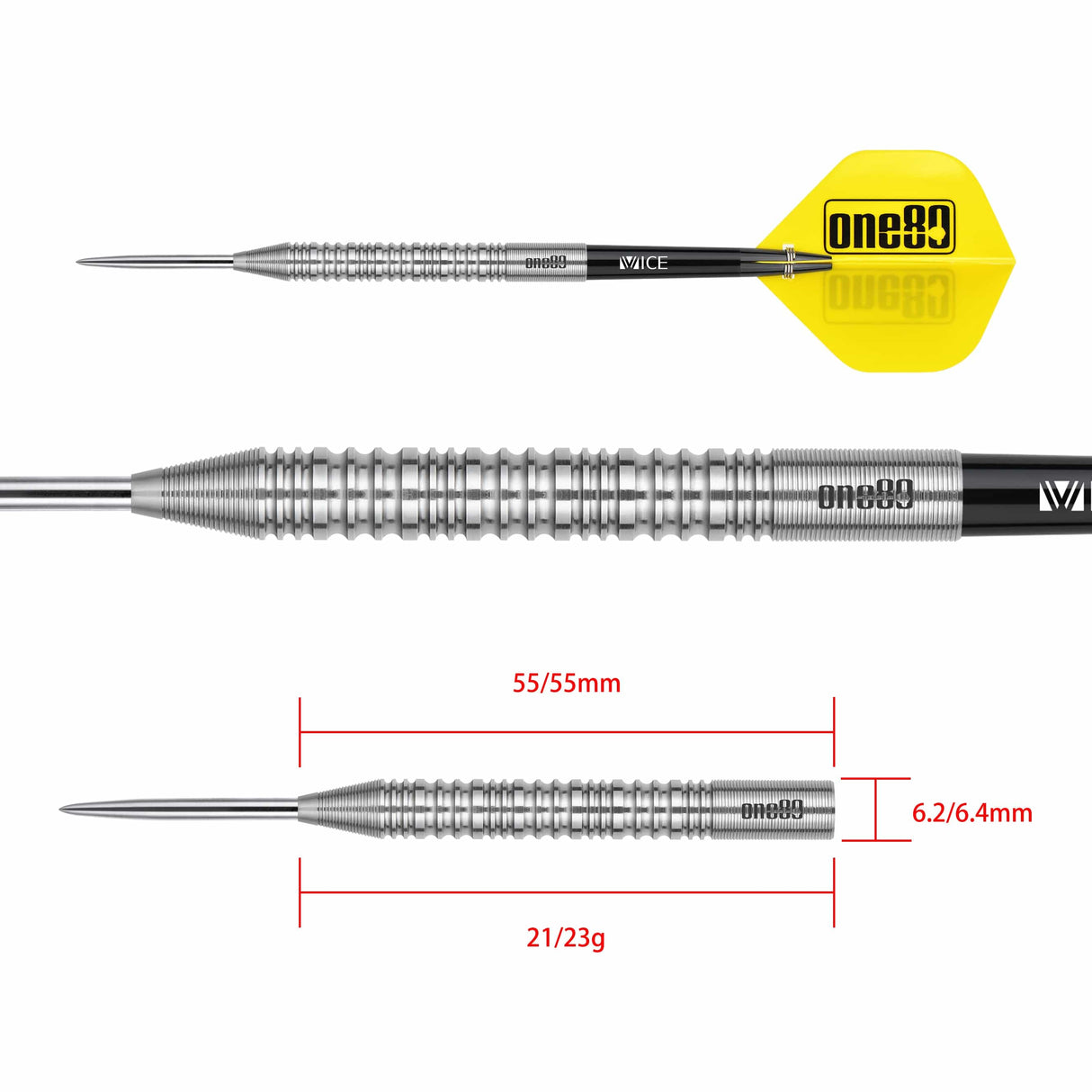 One80 Stefaan Henderyck Darts - Steel Tip - 90% Tungsten