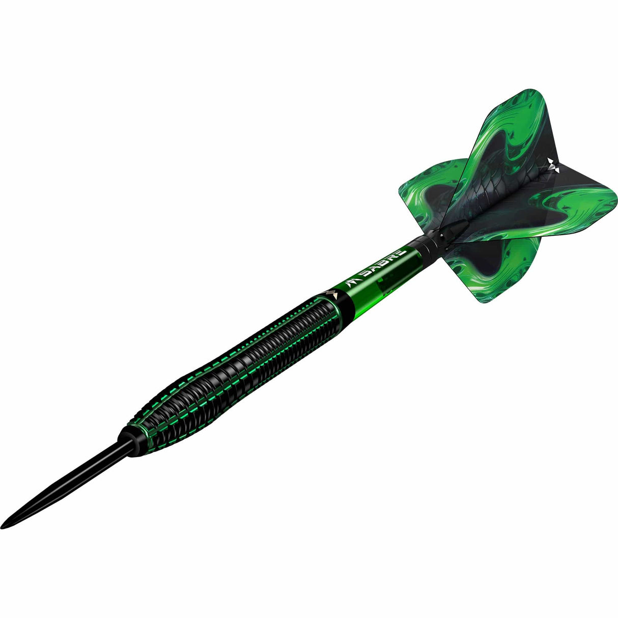 Mission Venom Darts - Steel Tip - 90% Tungsten - Black & Green Electro