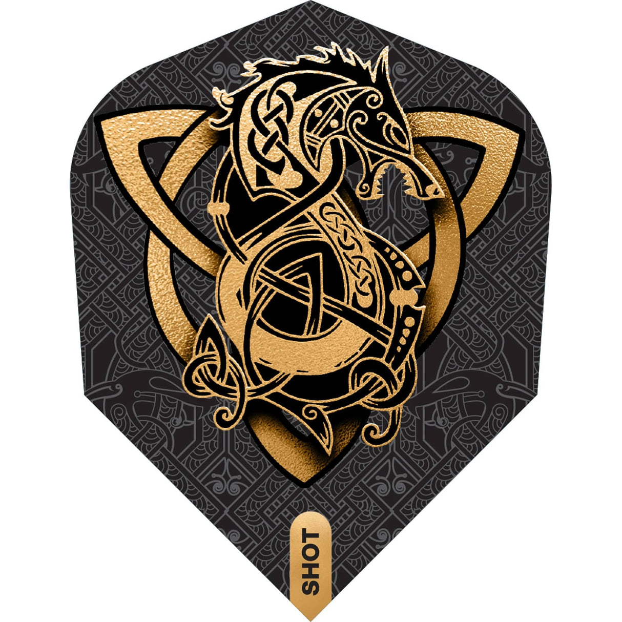 Shot Viking Dart Flights - 100 Micron - Standard No6 - Wolf