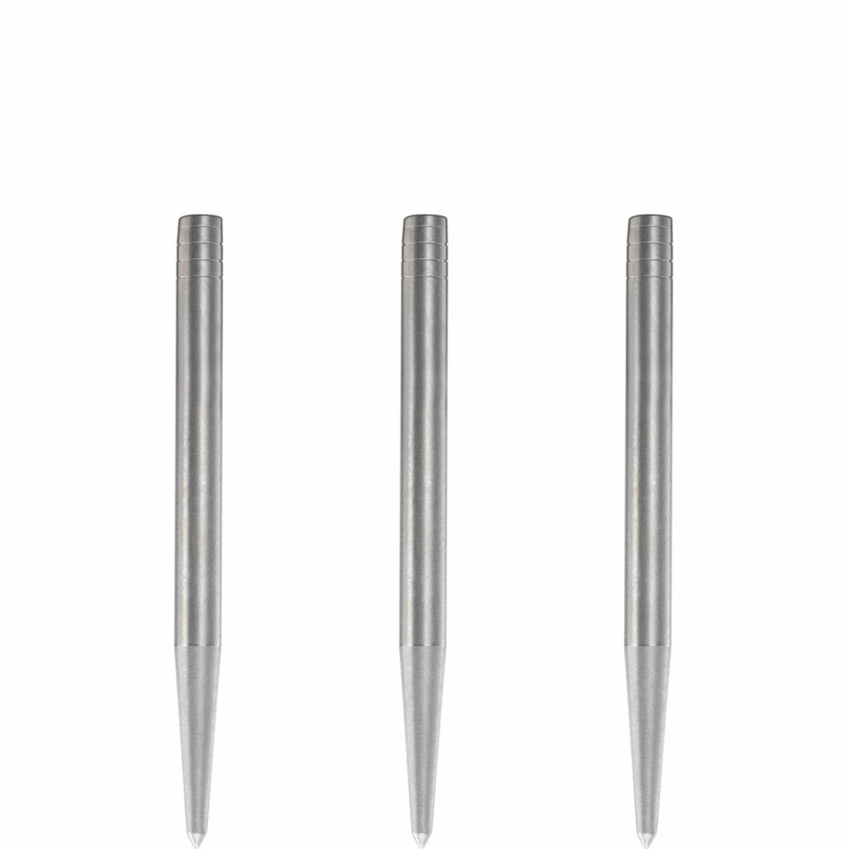 Condor Beak Dart Points - Steel Tip Replacement Points - without Cut - Smooth - Silver