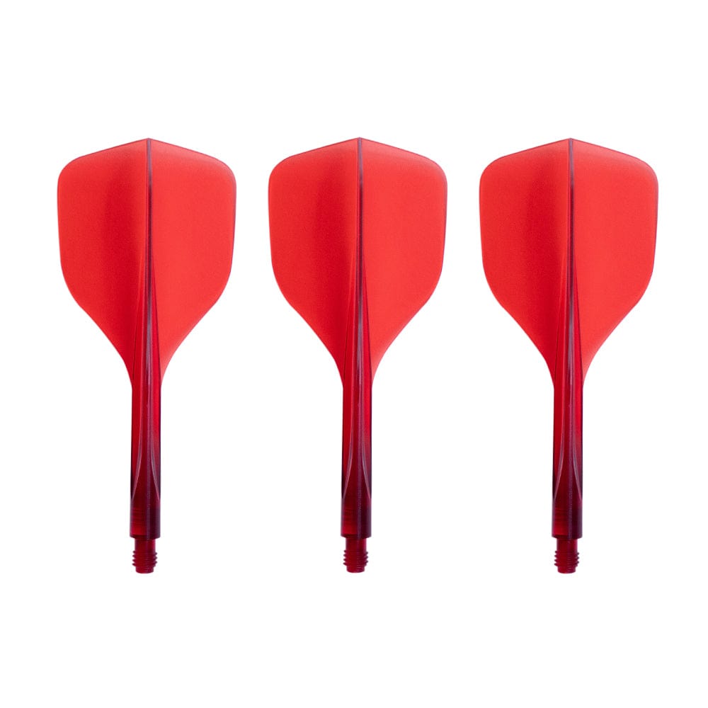 Condor AXE 120 Dart Flights - Small - Clear Red