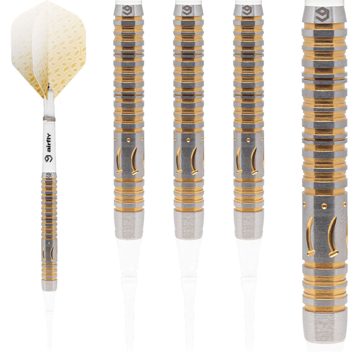 Caliburn Player Darts - Soft Tip - 90% - Gold Titanium - Banana 21g