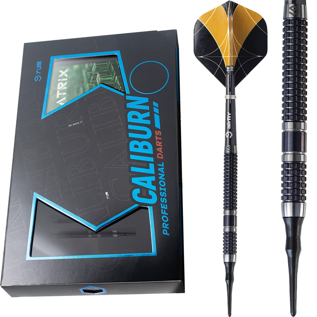 Caliburn Matrix II Darts - Soft Tip - 90% - M1 - Black 20g