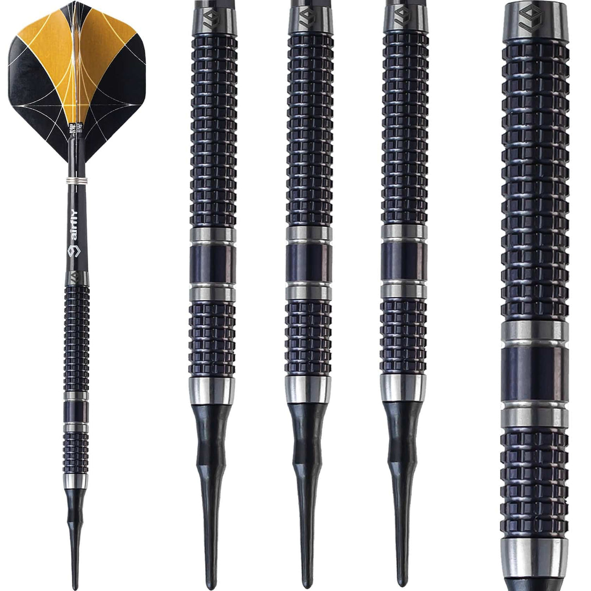 Caliburn Matrix II Darts - Soft Tip - 90% - M1 - Black 20g