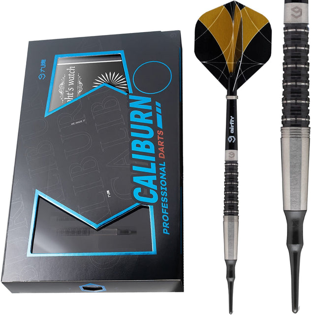 Caliburn Nights Watch Darts - Soft Tip - 95% - N2 - Black 20g