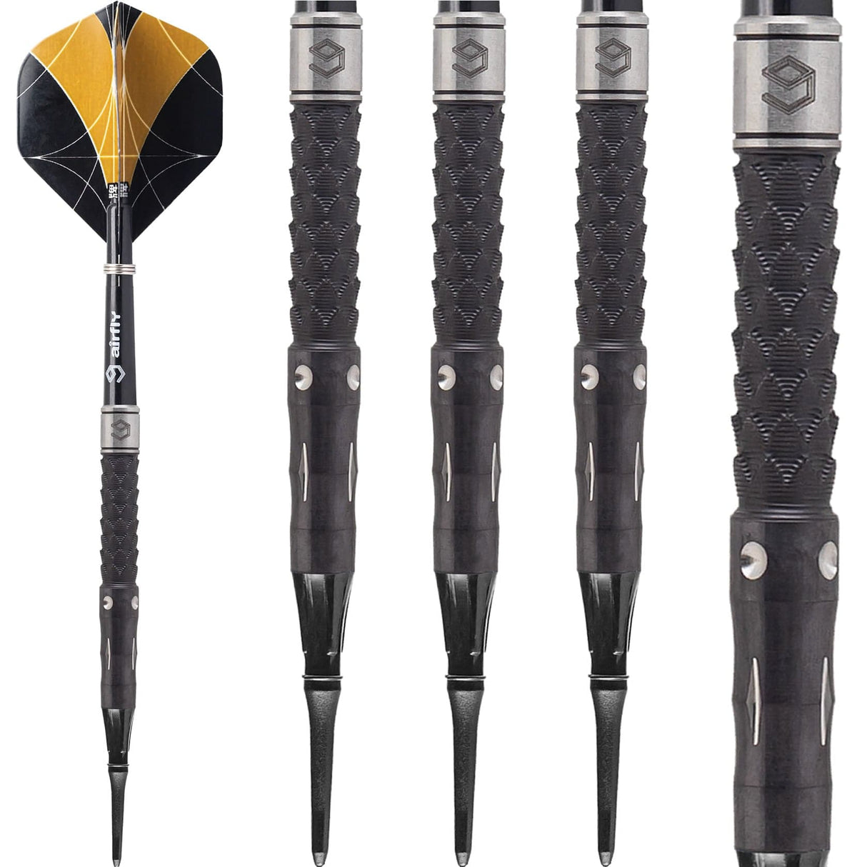 Caliburn Player Darts - Soft Tip - 95% - Black Titanium - Orca 19g