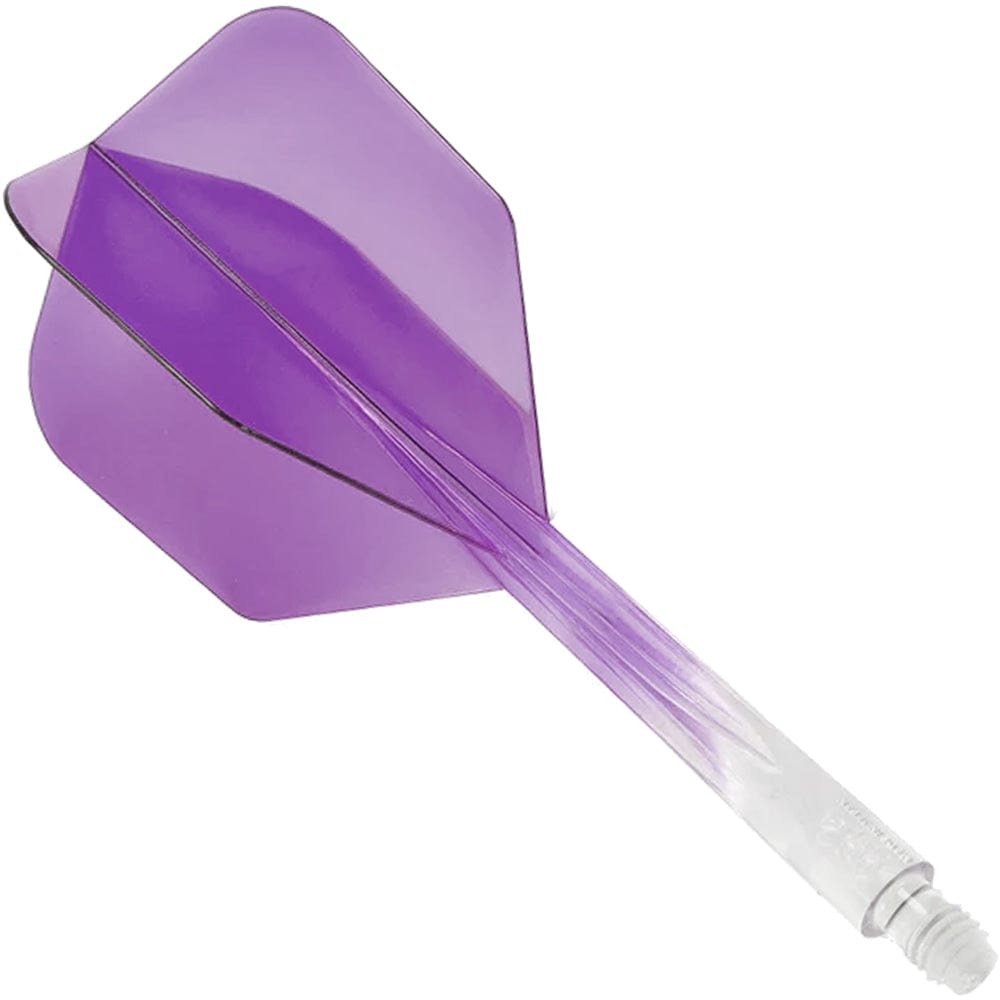 Condor AXE Gradient Dart Flights - Exclusive - Small - Clear Purple Short