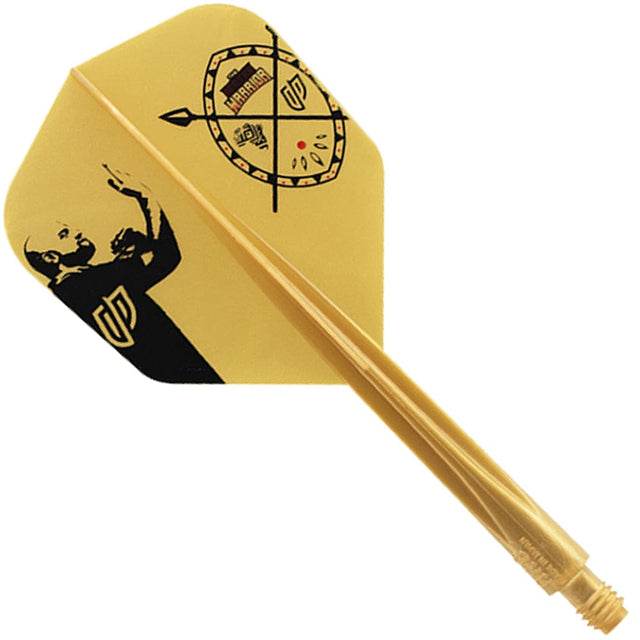 Condor AXE Dart Flights - Devon Petersen - Small - African Warrior - Inspiration 4 - Gold Short