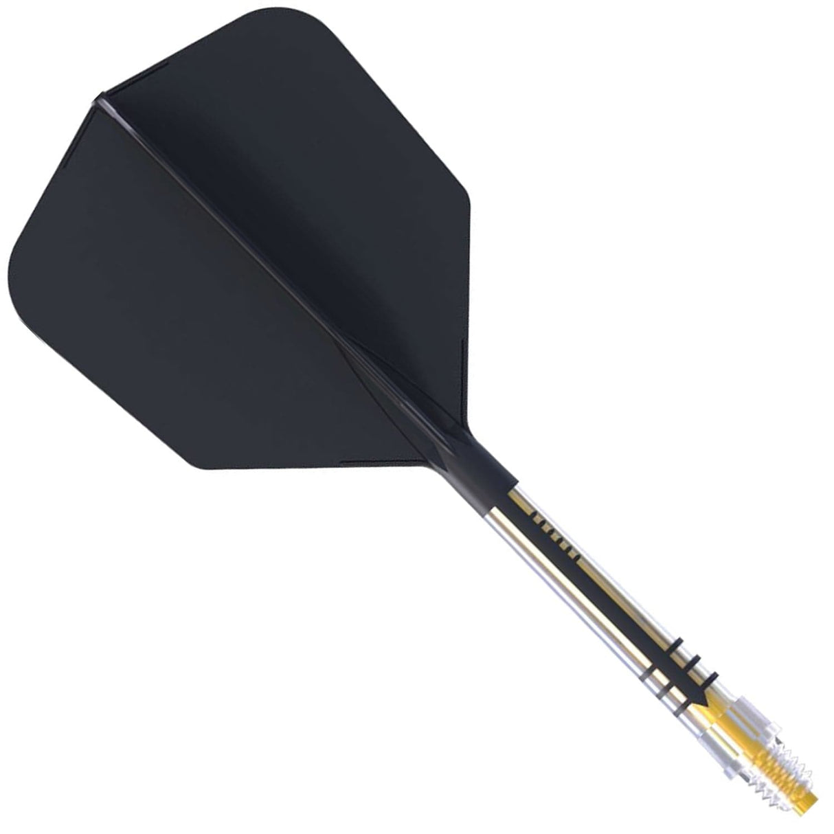 Cuesoul Rost T19 Carbon Fibre - Integrated Dart Shaft and Flights - Big Wing - Black Size 6