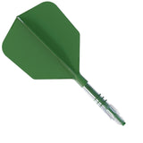 Cuesoul Rost T19 Carbon Fibre - Integrated Dart Shaft and Flights - Big Wing - Green Size 2