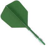 Cuesoul Rost T19 Carbon Fibre - Integrated Dart Shaft and Flights - Big Wing - Green Size 3