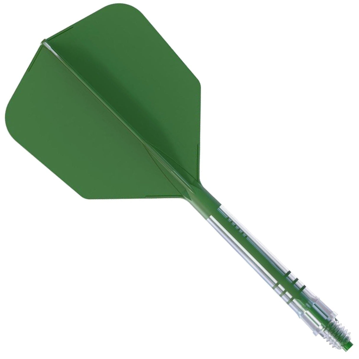 Cuesoul Rost T19 Carbon Fibre - Integrated Dart Shaft and Flights - Big Wing - Green Size 6