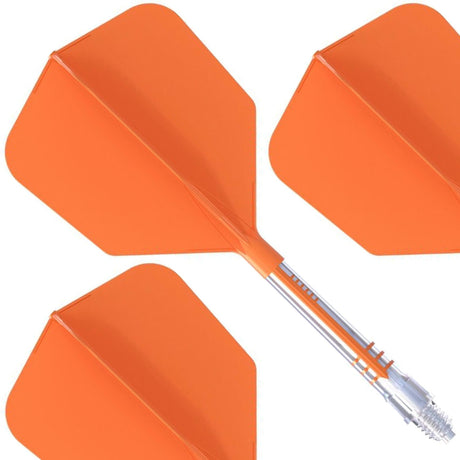 Cuesoul Rost T19 Carbon Fibre - Integrated Dart Shaft and Flights - Big Wing - Orange