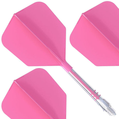 Cuesoul Rost T19 Carbon Fibre - Integrated Dart Shaft and Flights - Big Wing - Pink