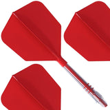 Cuesoul Rost T19 Carbon Fibre - Integrated Dart Shaft and Flights - Big Wing - Red