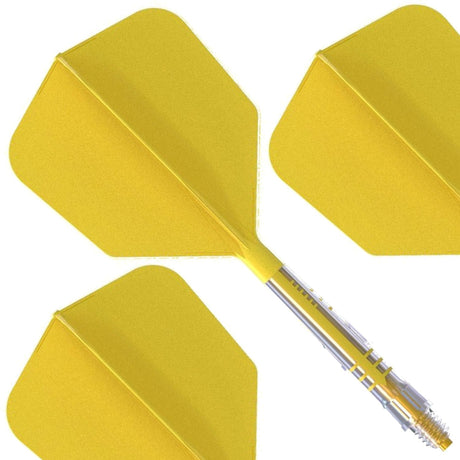 Cuesoul Rost T19 Carbon Fibre - Integrated Dart Shaft and Flights - Big Wing - Yellow