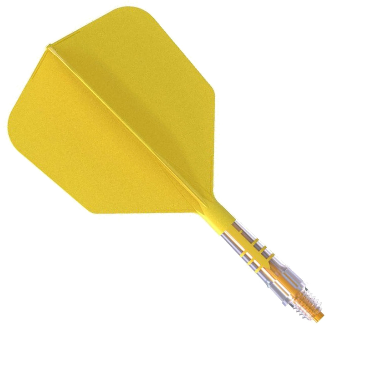 Cuesoul Rost T19 Carbon Fibre - Integrated Dart Shaft and Flights - Big Wing - Yellow Size 1