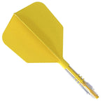 Cuesoul Rost T19 Carbon Fibre - Integrated Dart Shaft and Flights - Big Wing - Yellow Size 2