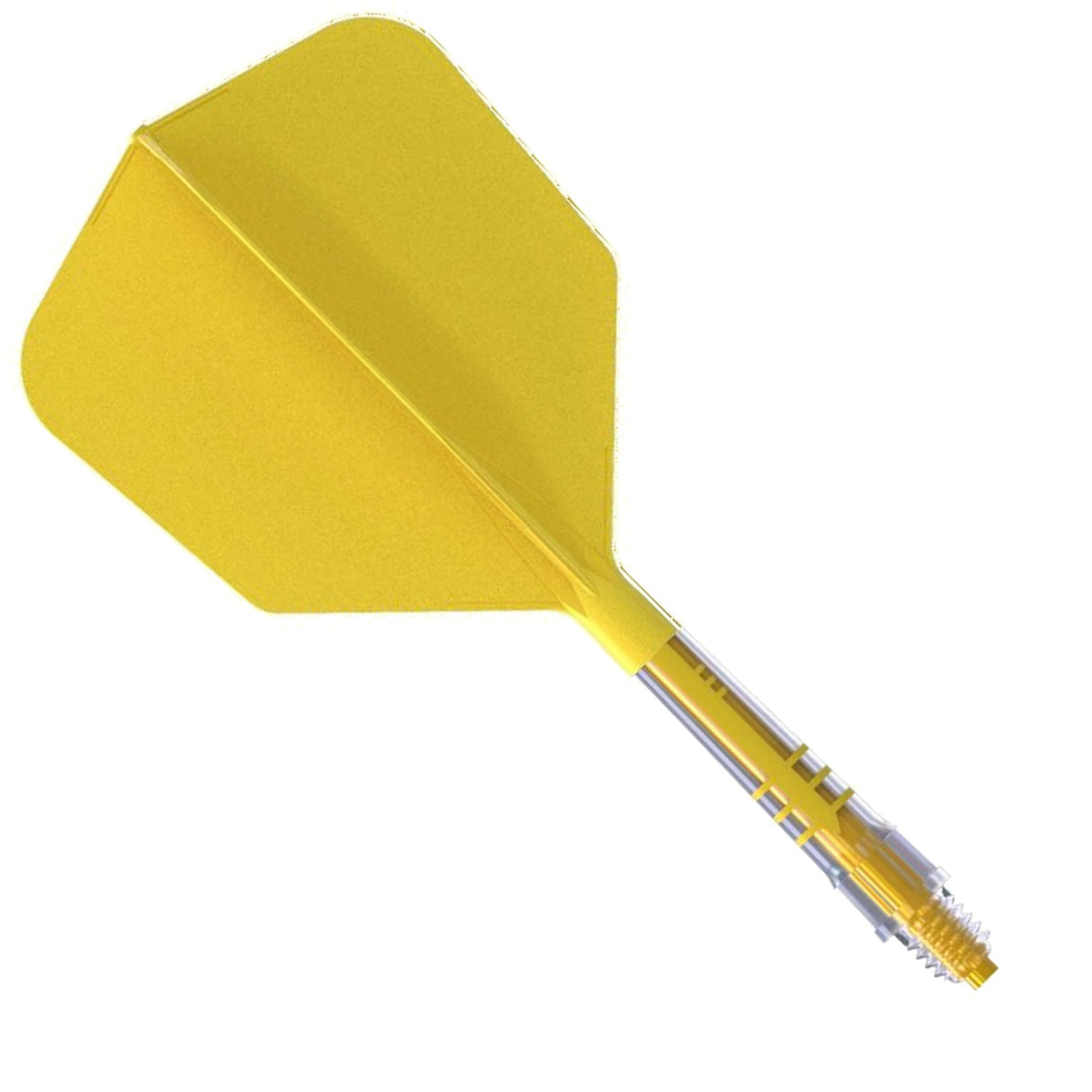 Cuesoul Rost T19 Carbon Fibre - Integrated Dart Shaft and Flights - Big Wing - Yellow Size 3