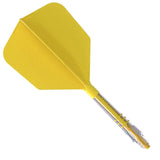 Cuesoul Rost T19 Carbon Fibre - Integrated Dart Shaft and Flights - Big Wing - Yellow Size 4