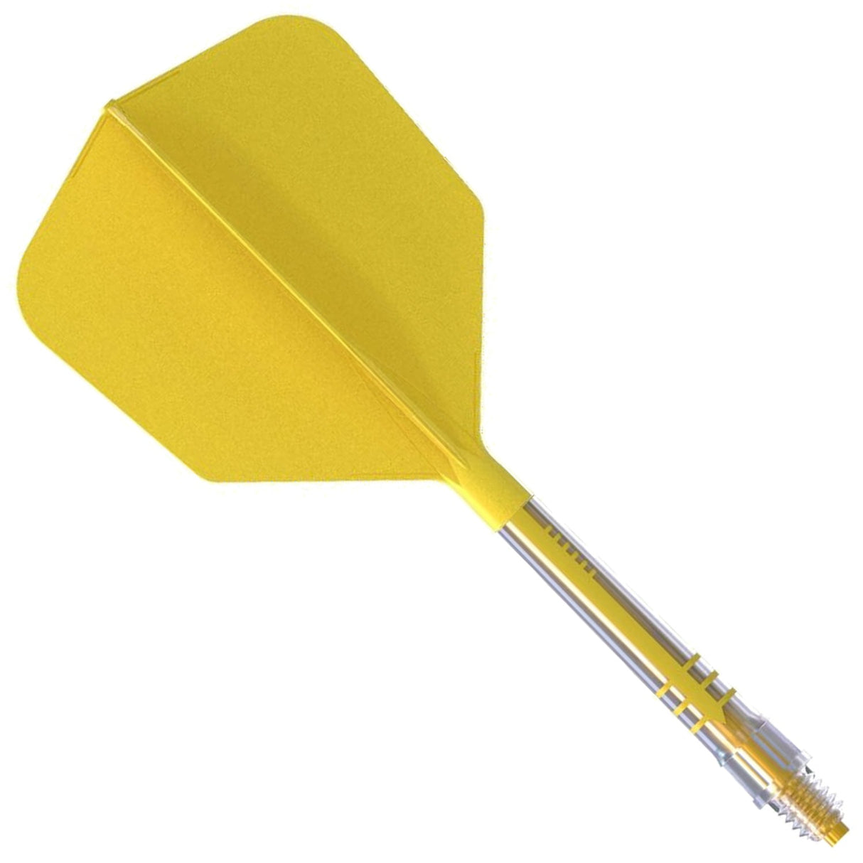Cuesoul Rost T19 Carbon Fibre - Integrated Dart Shaft and Flights - Big Wing - Yellow Size 6