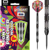 Datadart Tony Wood Darts - Steel Tip - 95% - Black Titanium 23g