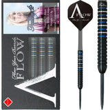 Dynasty - A Flow - Steel Tip Darts - Black Line - Fallon Sherrock - Blue Ring - Fallon 4S - 23g 23g