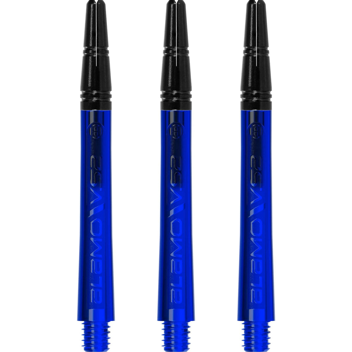 Harrows Alamo VS2 Dart Shafts - Polycarbonate - Black Aluminium Top - Blue Medium