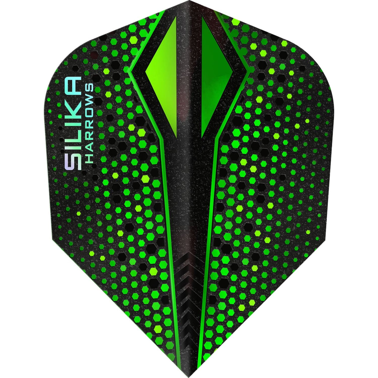 Harrows Silika Colourshift-X Dart Flights - Std - No6 Green