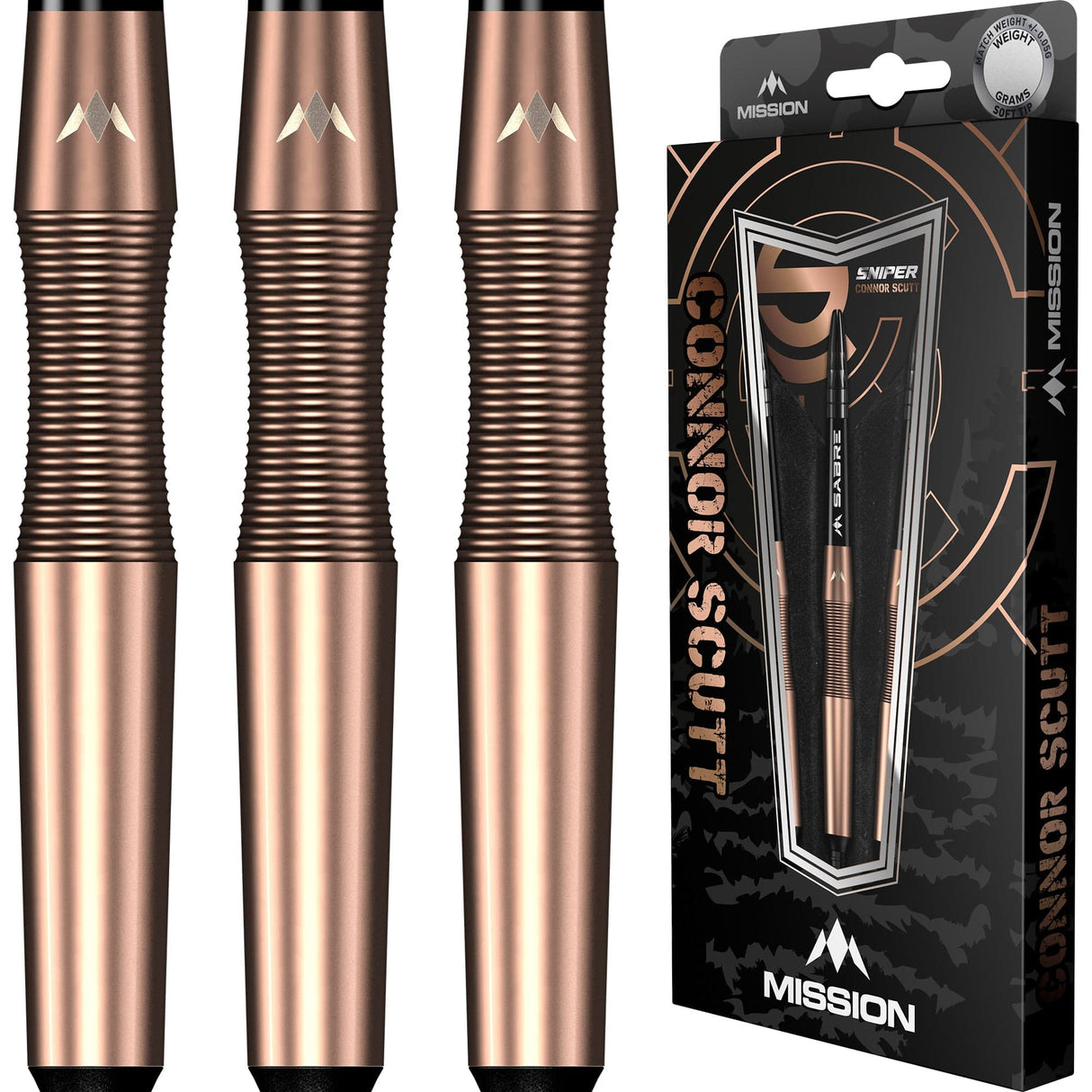 Mission Connor Scutt V2 - Soft Tip - 90% - Bronze PVD - Sniper 18g